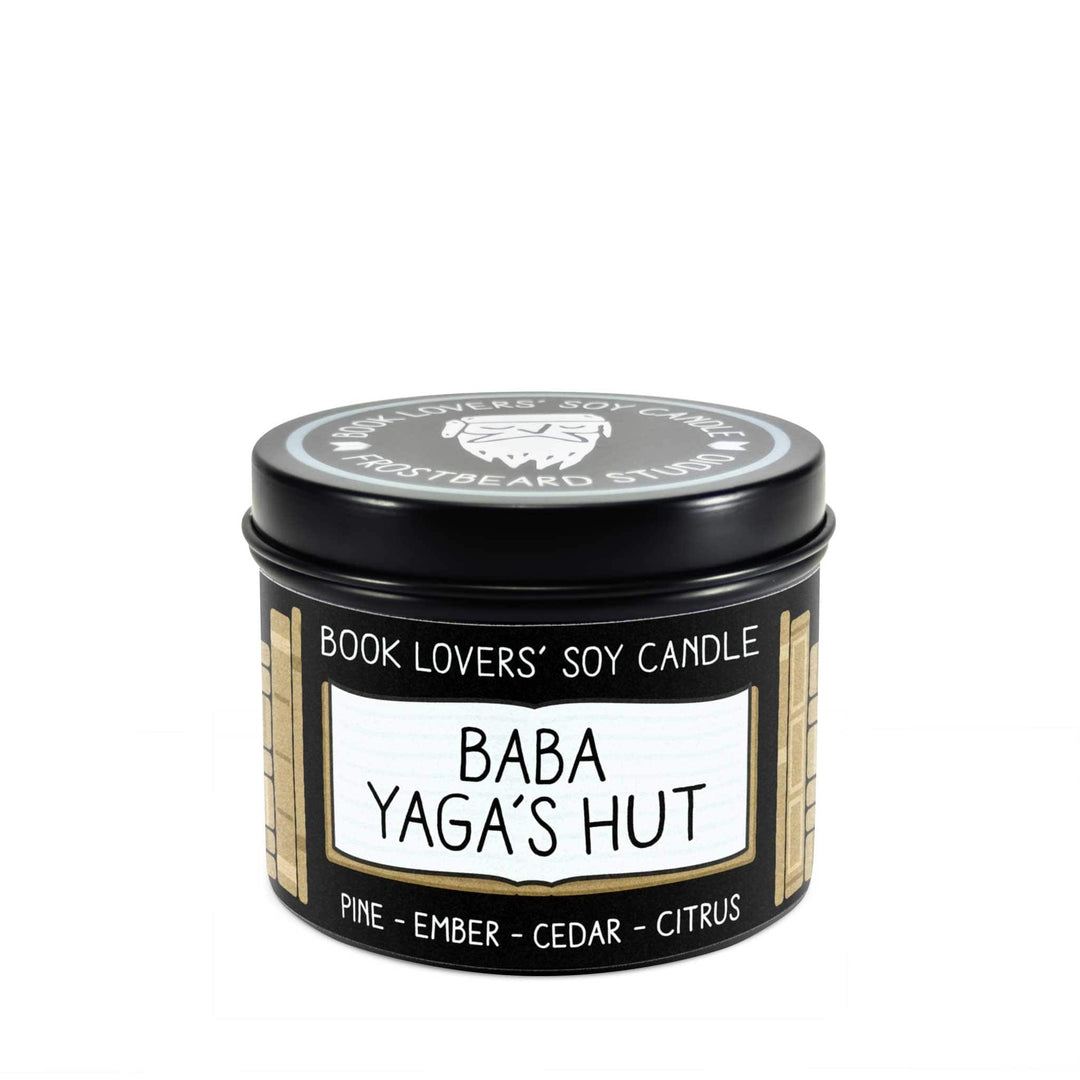 Baba Yaga's Hut  -  4 oz Tin  -  Book Lovers' Soy Candle  -  Frostbeard Studio