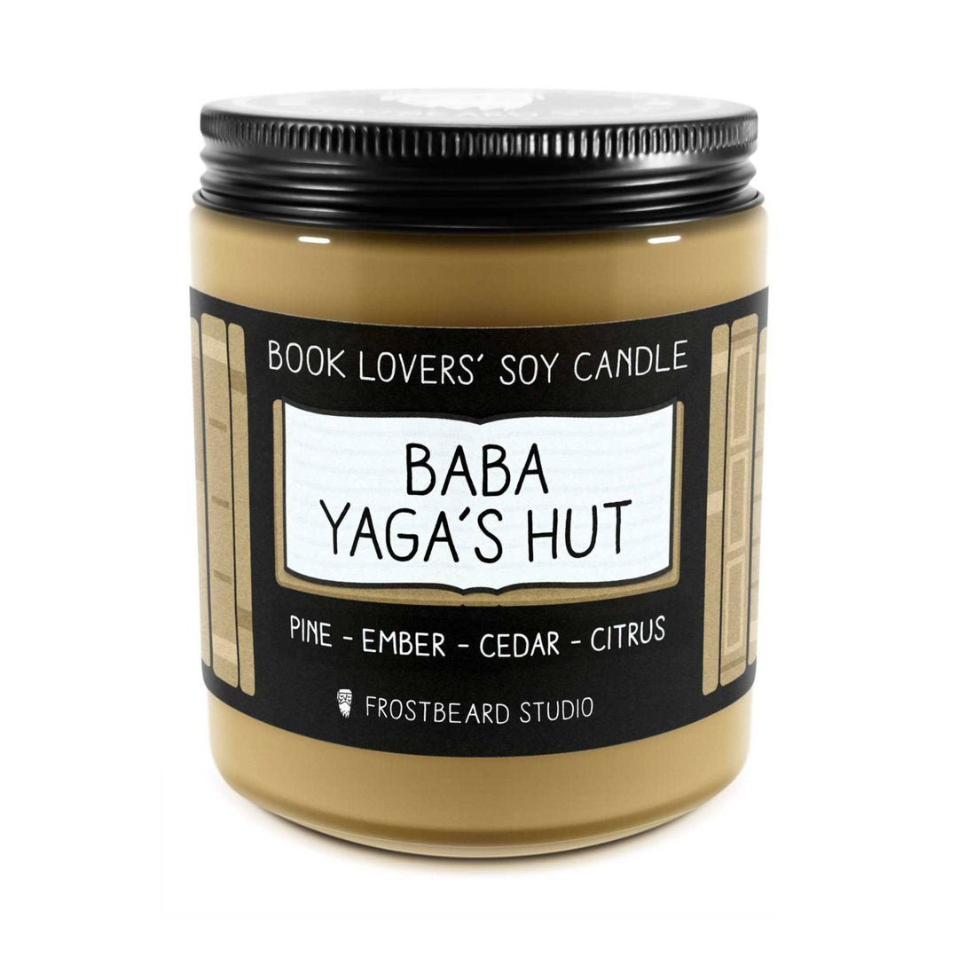 Baba Yaga's Hut  -  8 oz Jar  -  Book Lovers' Soy Candle  -  Frostbeard Studio