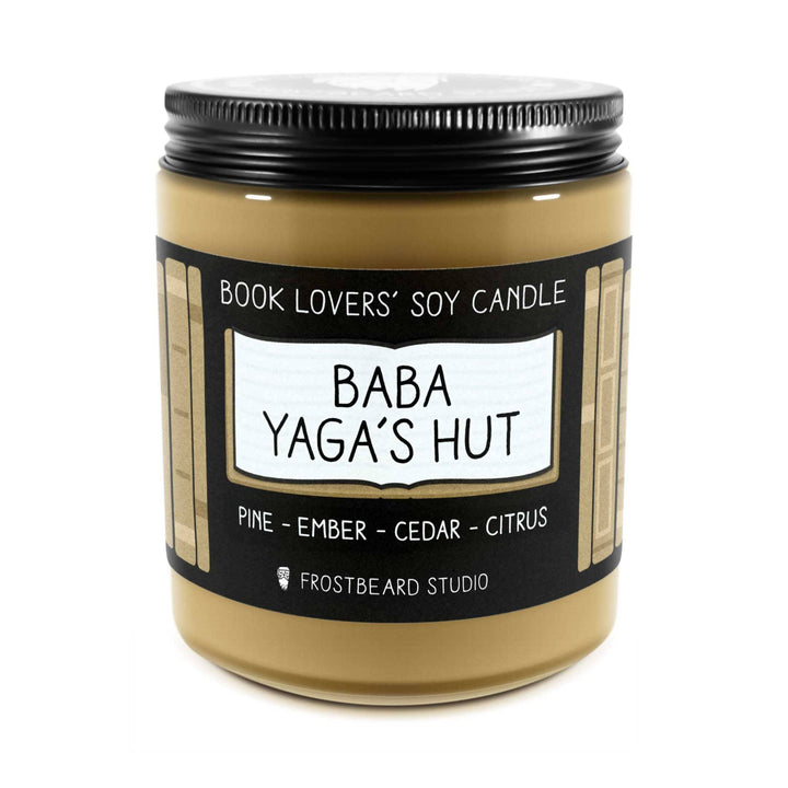 Baba Yaga's Hut  -  8 oz Jar  -  Book Lovers' Soy Candle  -  Frostbeard Studio