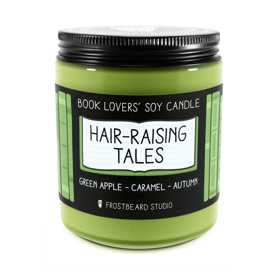 Hair-Raising Tales  -  8 oz Jar  -  Book Lovers' Soy Candle  -  Frostbeard Studio