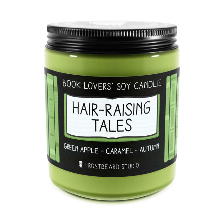 Hair-Raising Tales  -  8 oz Jar  -  Book Lovers' Soy Candle  -  Frostbeard Studio