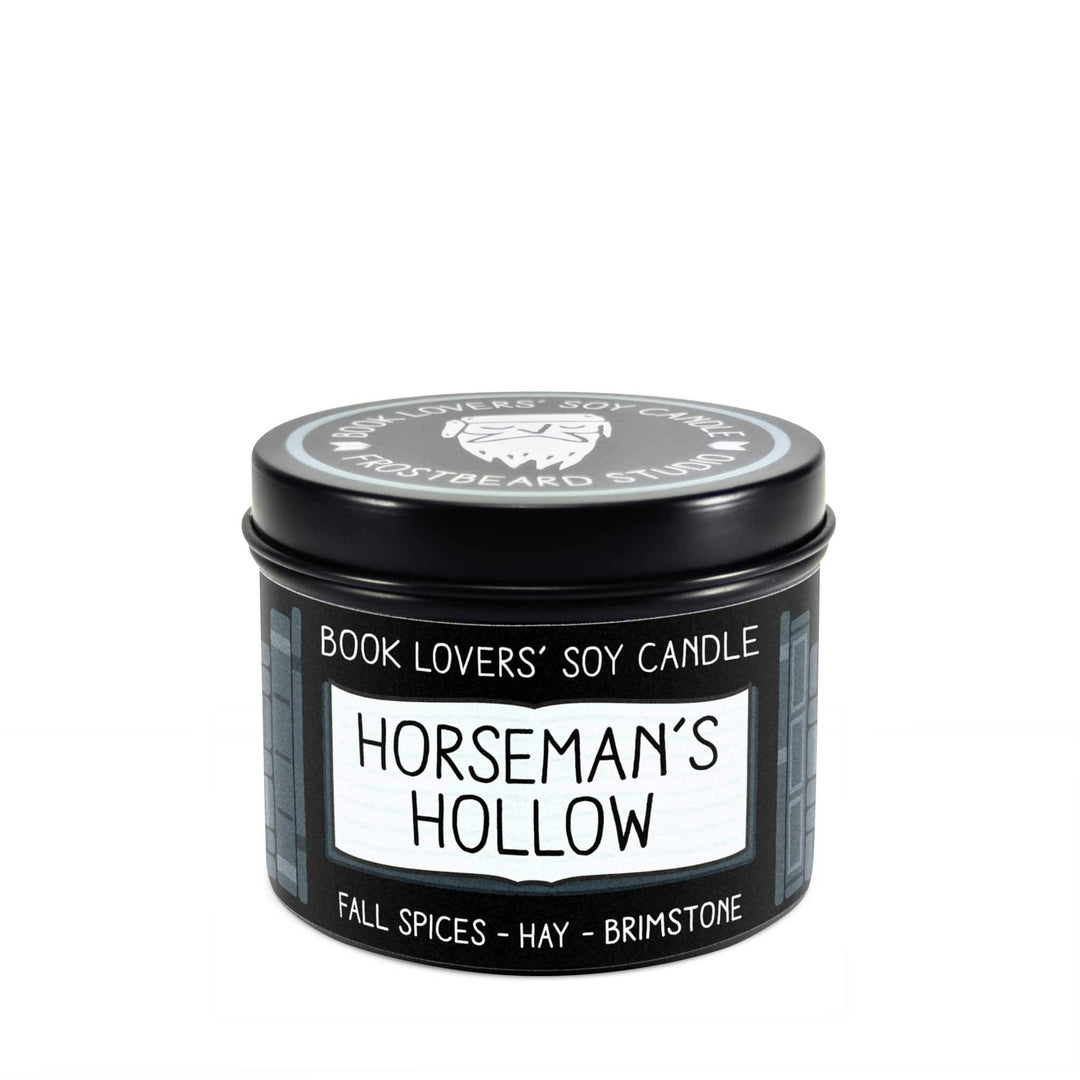 Horseman's Hollow  -  4 oz Tin  -  Book Lovers' Soy Candle  -  Frostbeard Studio