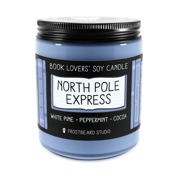 North Pole Express  -  8 oz Jar  -  Book Lovers' Soy Candle  -  Frostbeard Studio