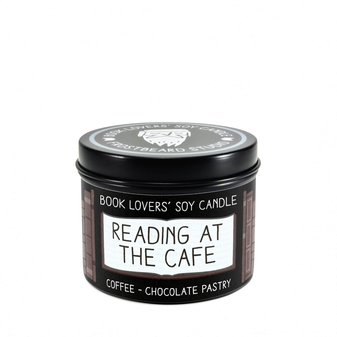 Reading at the Cafe  -  4 oz Tin  -  4 oz Tin  -  Frostbeard Studio