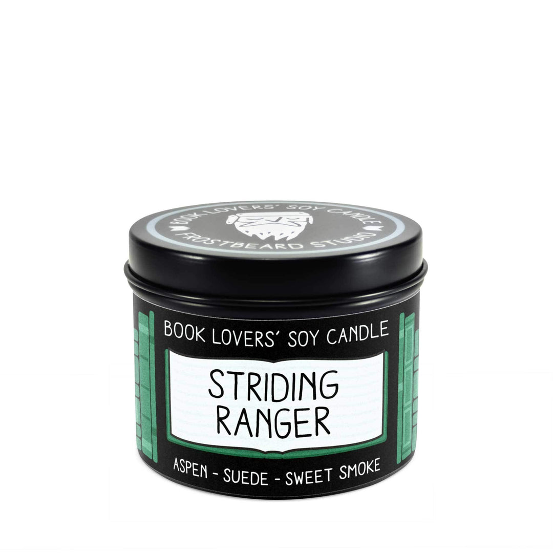 Striding Ranger  -  4 oz Tin  -  Book Lovers' Soy Candle  -  Frostbeard Studio