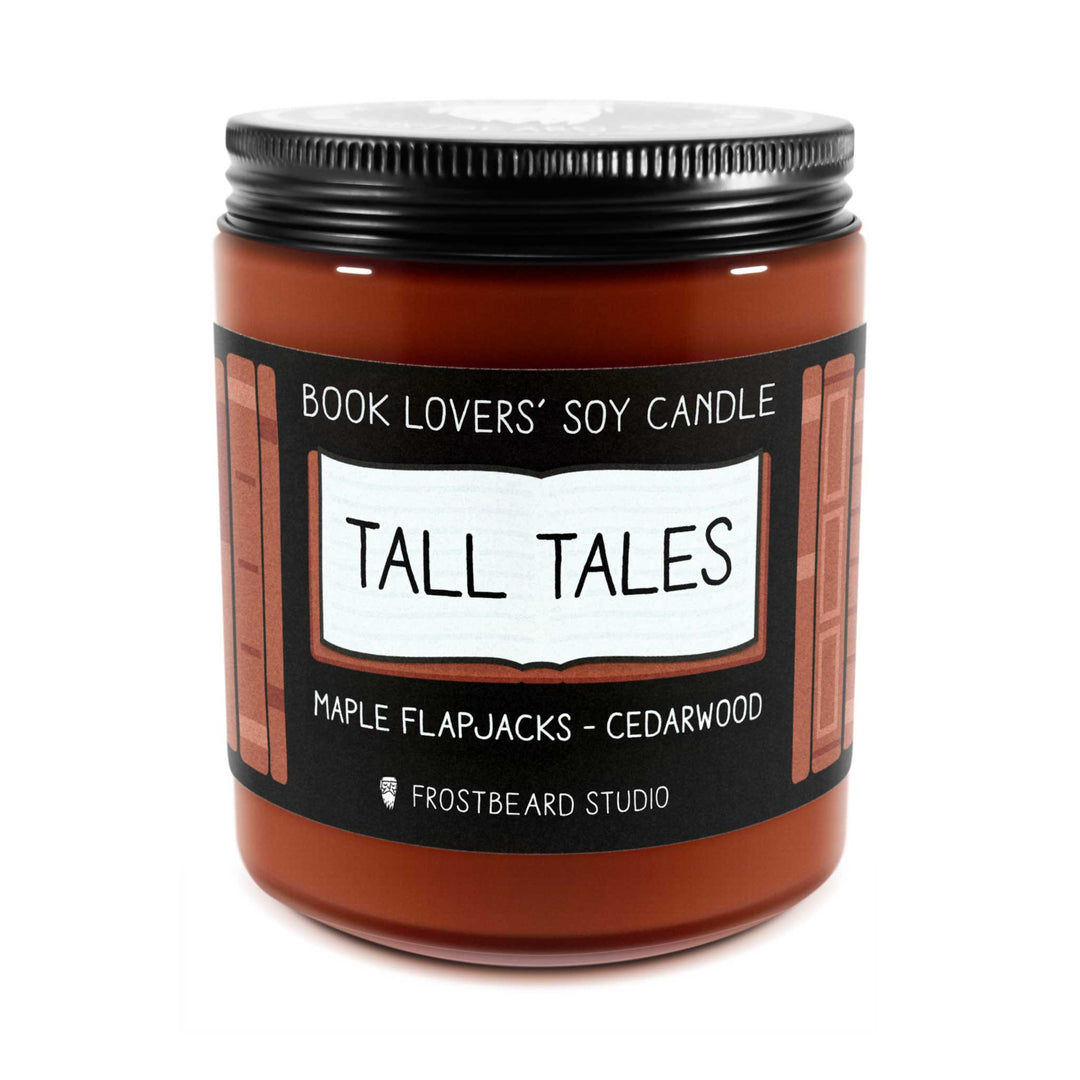 Tall Tales  -  8 oz Jar  -  Book Lovers' Soy Candle  -  Frostbeard Studio