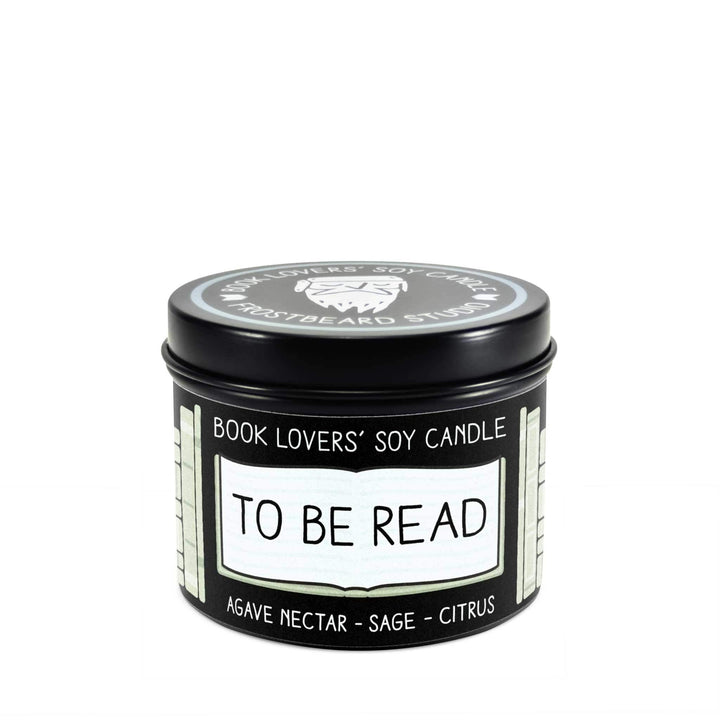 To Be Read  -  4 oz Tin  -  Book Lovers' Soy Candle  -  Frostbeard Studio