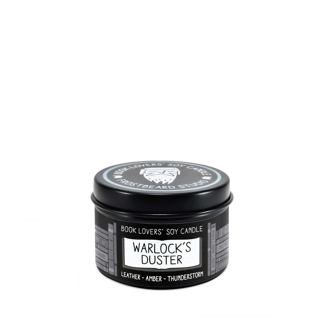 Warlock's Duster  -  2 oz Tin  -  Book Lovers' Soy Candle  -  Frostbeard Studio